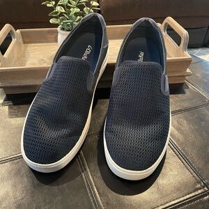 Navy Blue Slip-On Men's Shoes